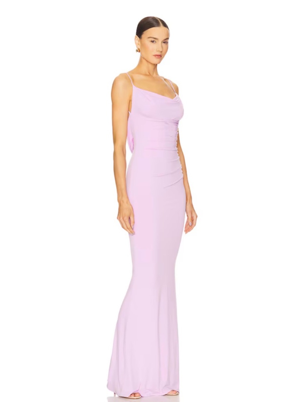 Katie May Surreal gown Lilac Cowl Neck Maxi Dress medium
